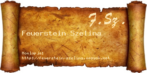 Feuerstein Szelina névjegykártya